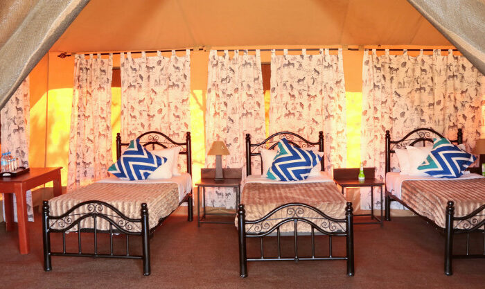 Bed Room in Tukaone Serengeti Camps